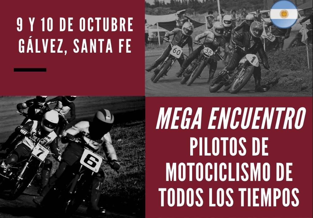 Este sábado y domingo, megaencuentro de pilotos de motociclismo de todos los tiempos