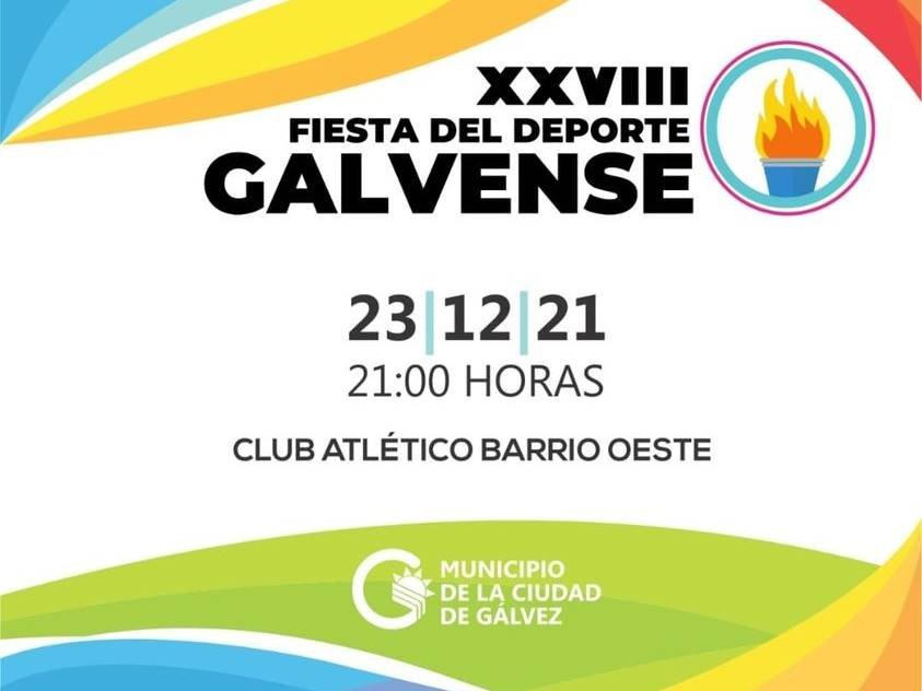 Se realiza este jueves, la XXVIII Fiesta del Deporte galvense