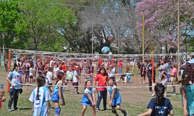 Minivoley en el Jorge Newbery: 300 chicos disfrutaron de la jornada