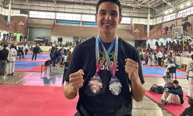«Mauri» Maggioni participó del Argentino de Taekwondo y logró dos medallas