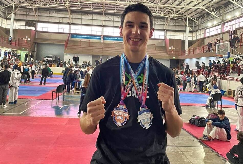 «Mauri» Maggioni participó del Argentino de Taekwondo y logró dos medallas